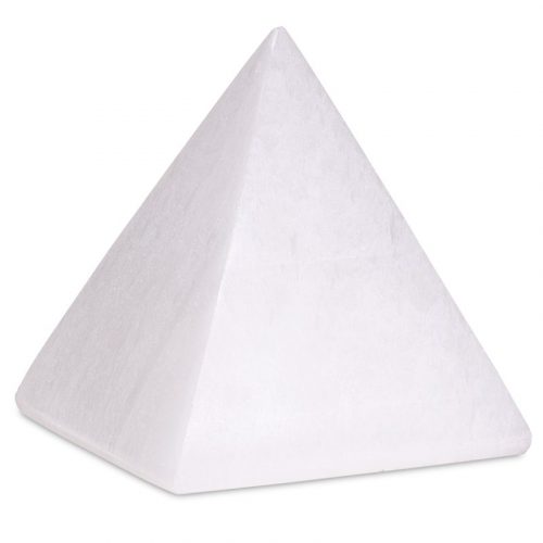 Edelsteen Piramide Seleniet - 8 cm