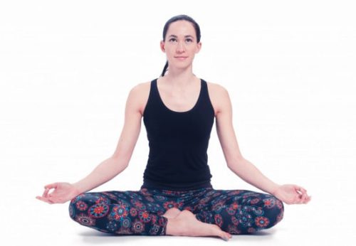 Yoga Legging Zwart met Mandala Biologisch L