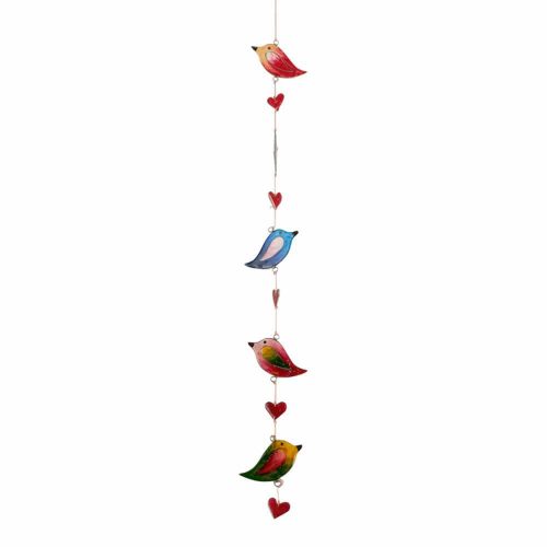 Raamdecoratie Hars 5 Vogels (Multicolor)