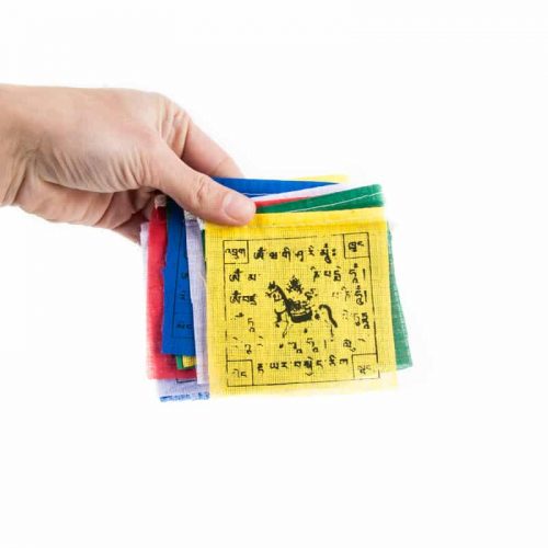 Gebedsvlaggen koord Tibetaans met 10 Vlaggen - 130 cm lang