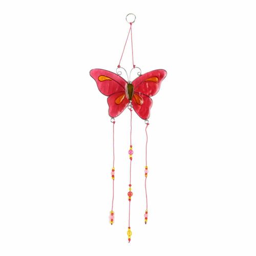 Hangende Decoratie Vlinder Roze (31 x 12 x 1 cm)