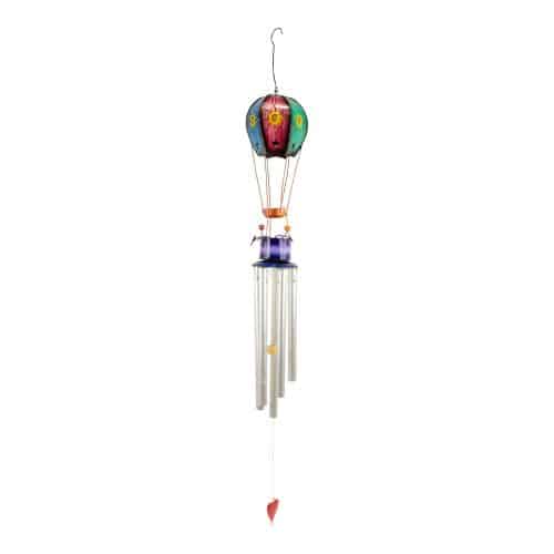 Meerkleurige Metalen Windgong Luchtballon met Zon, 320 gram