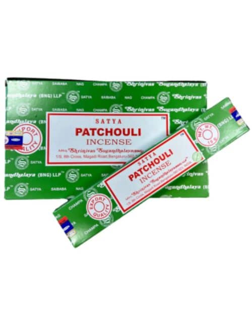 Satya patchouli wierook 12 pakjes van 15 gram per doos
