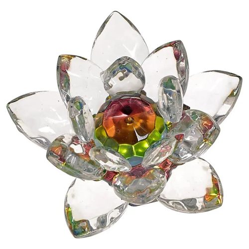 Gekleurde Kristal Lotus van Glas uit China